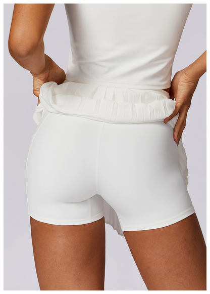 Women's 2 in 1 Pleated Pocket Tennis Skort