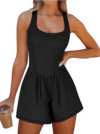 Tennis Romper with Built in Shorts and Pocket